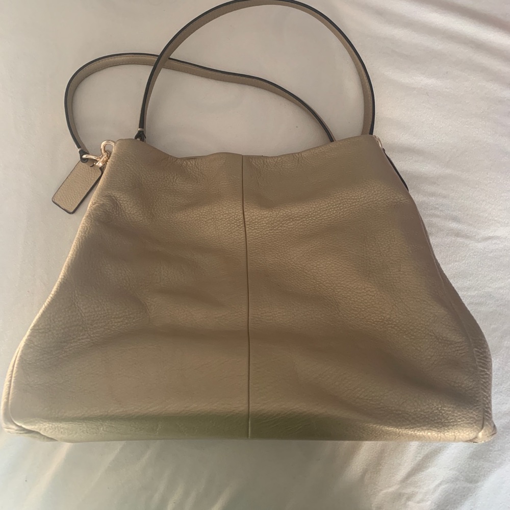 Gold coach purse